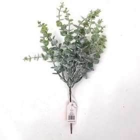 White Glitter Eucalyptus Bush 31cm