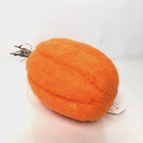 Orange Wool Pumpkin 12cm