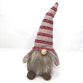 Striped Hat Fabric Gonk 21cm