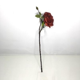 Russet Dried Rose 40cm