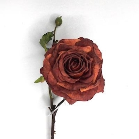 Russet Dried Rose 40cm