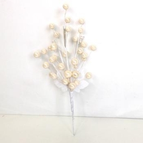 Pearl Cream Berry Pick 23cm