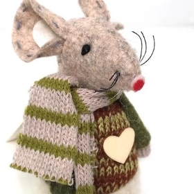 Heart Jumper Mouse 8cm