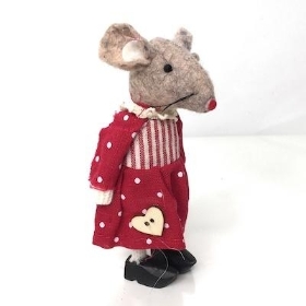 Spotty Mouse In Clogs 11cm