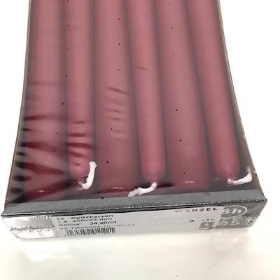 Burgundy Tapered Candle x 12