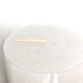 White Levi Candle 14cm