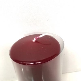 Dusky Red Daphne Candle 10cm