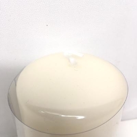 Wool White Daphne Candle 10cm