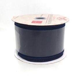 Navy Velvet Ribbon 63mm