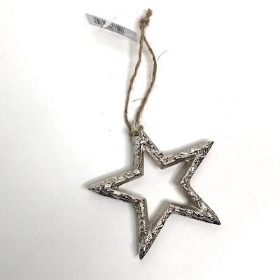 Metal Hanging Star 9cm