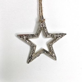 Metal Hanging Star 9cm