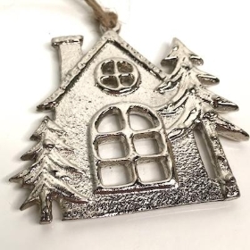 Metal Hanging House 7cm