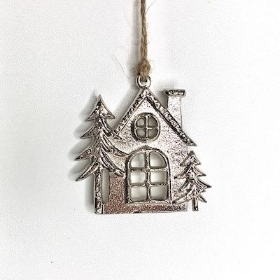 Metal Hanging House 7cm