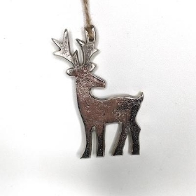 Metal Hanging Reindeer 10cm