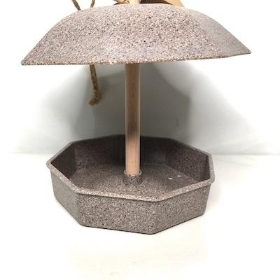 Grey Nut Husk Bird Feeder 20cm