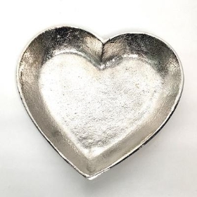 Metal Heart Plate 16cm