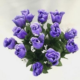 Lilac Rosebud Grave Pot 30cm