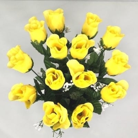 Yellow Rosebud Grave Pot 30cm