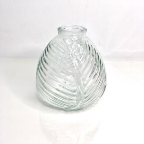 Clear Leaf Vase 13cm