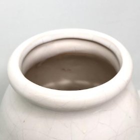 White Stripe Ceramic Vase 24cm