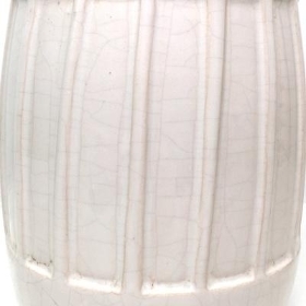 White Stripe Ceramic Vase 24cm