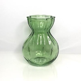 Green Shell Waisted Vase 20cm