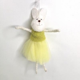 Yellow Rabbit In Tutu 15cm