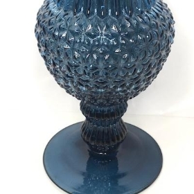 Midnight Blue Matterhorn Vase 35cm