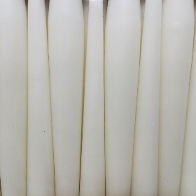 White Tapered Candle 25cm x 50