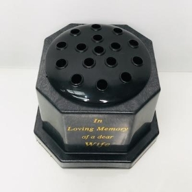 Black In Loving Memory Wife Pot