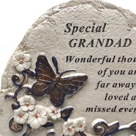 Grandad Butterfly Plaque 14cm