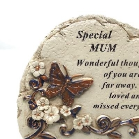 Mum Butterfly Plaque 14cm