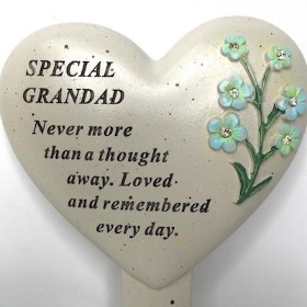 Grandad Forget Me Not Stake 23cm