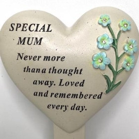 Mum Forget Me Not Stake 23cm