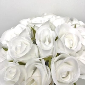 White Rosebud Bundle 30cm