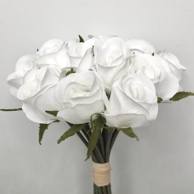 White Rosebud Bundle 30cm