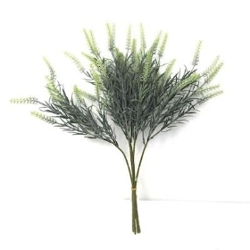 Green Frosted Wild Grass Bundle 45cm