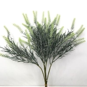 Green Frosted Wild Grass Bundle 45cm