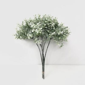 Green Frosted White Berry Bundle 33cm