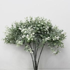 Green Frosted White Berry Bundle 33cm