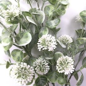 Green Frosted Pom Pom Stem 68cm