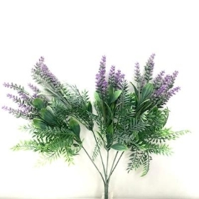 Lilac Lavender & Foliage Bush 33cm