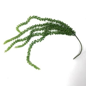 Green Trailing String Of Pearls 58cm