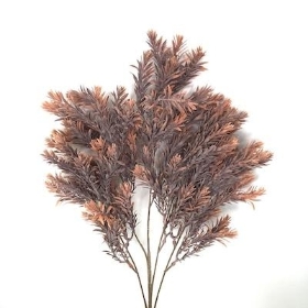 Brown Frosted Autumn Rosemary Stem 70cm