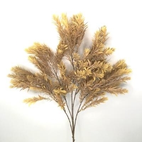 Yellow Frosted Caramel Rosemary Stem 70cm