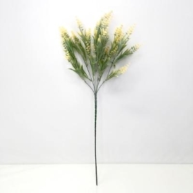 Yellow Frosted Bud Stem 60cm