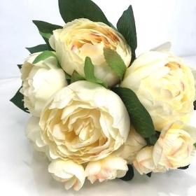 Soft Lemon Peony Bundle 32cm