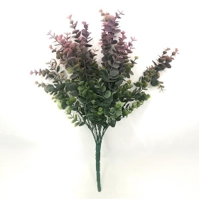 Pink Green Eucalyptus Bush 48cm