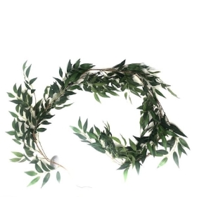 Green Ruscus Garland 180cm