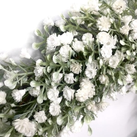 White Gyp Wreath 35cm